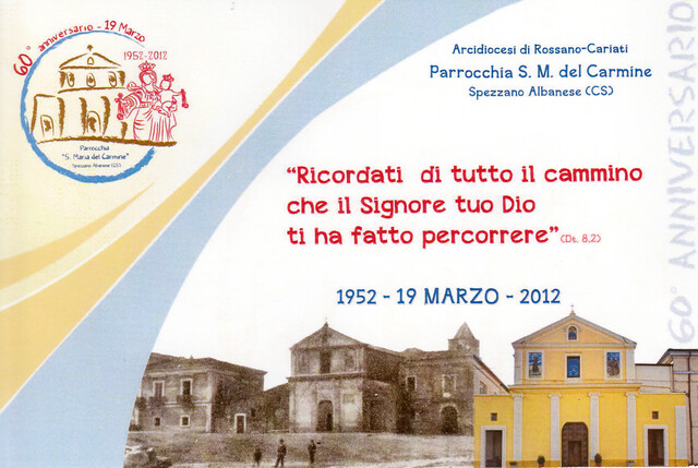 60° Anniversario Istituzione Parrocchia Santa Maria del Carmine